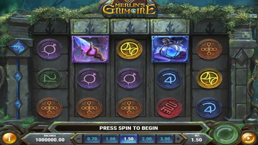 Merlins Grimoire Slot Eng - partycasino