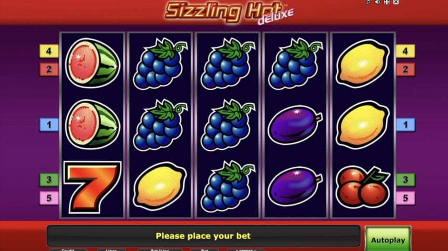 Sizzling Hot Deluxe Slot - partycasino