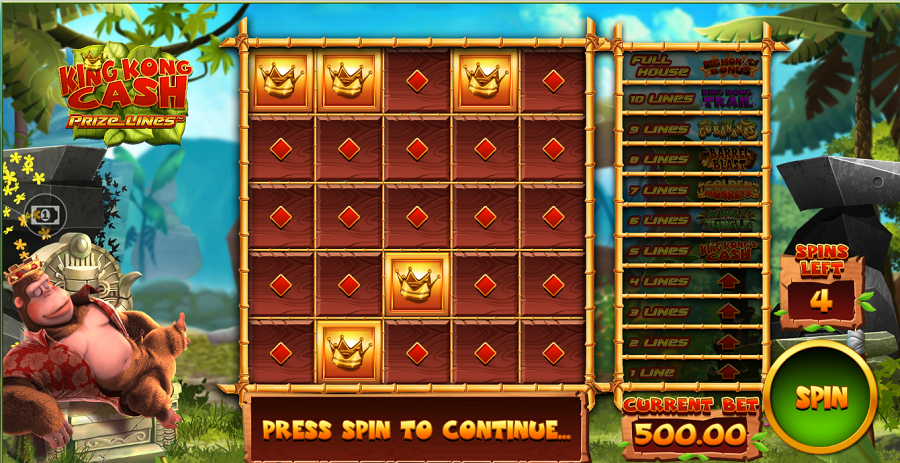 King Kong Cash Prize Lines Slot - partycasino
