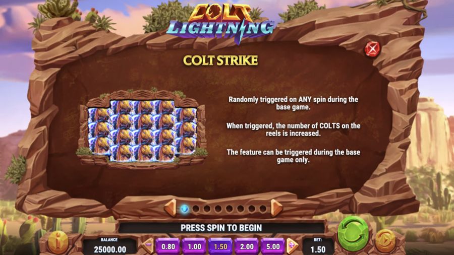 Colt Lightning Symbols Eng - partycasino