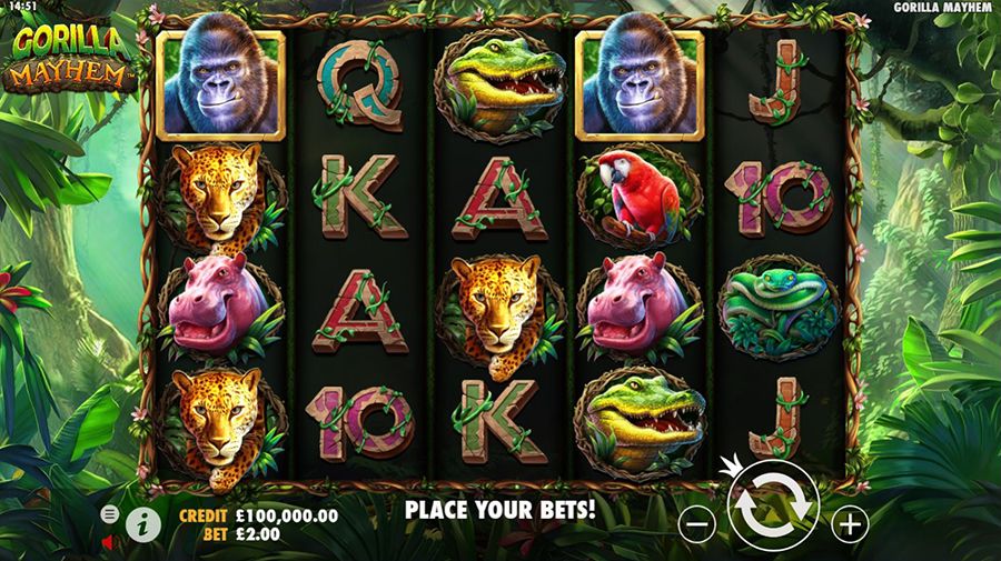 Gorilla Mayhem Online Slot - partycasino