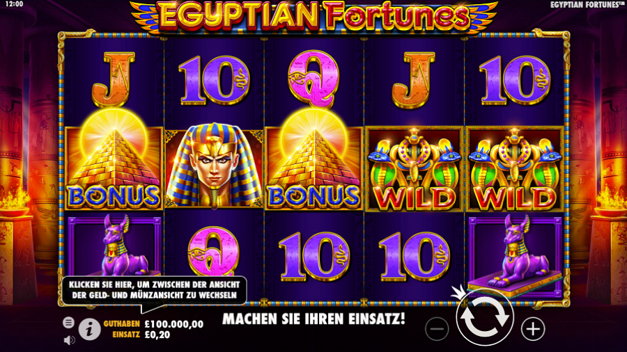 Egyptian Fortunes Slot De - partycasino