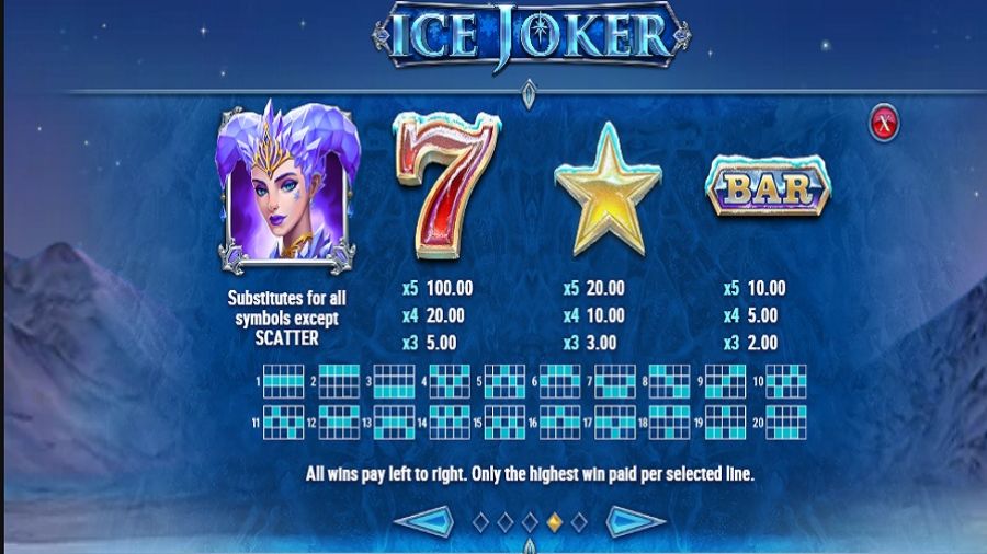 Ice Joker Feature Symbols - partycasino