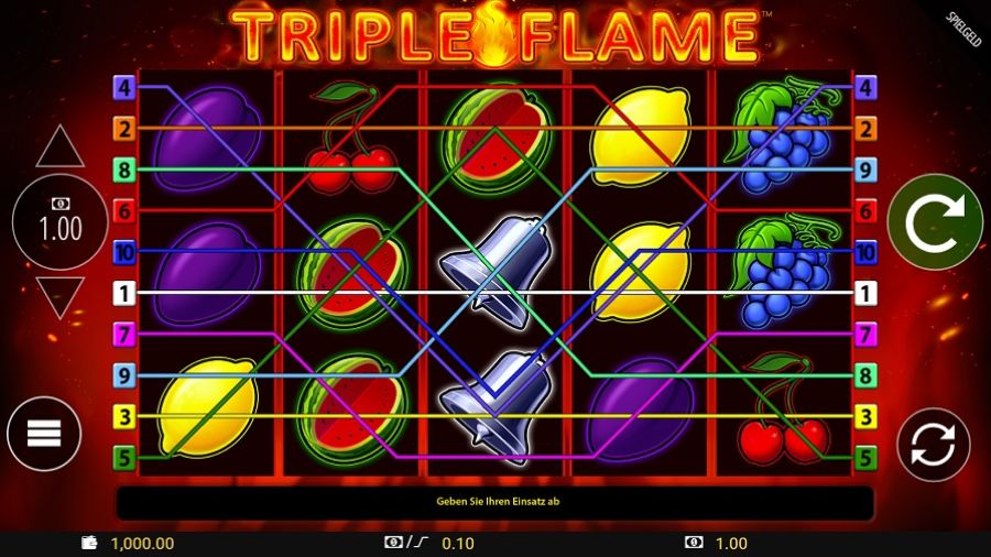 Triple Flame Slot De - partycasino