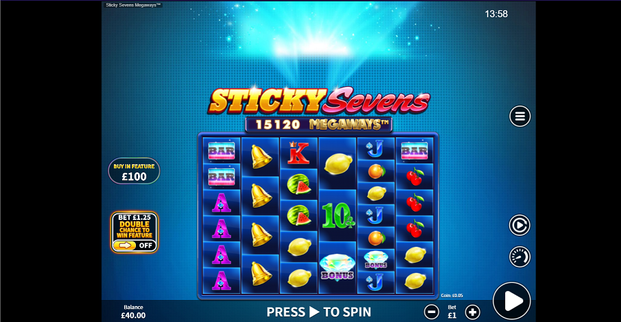 Sticky Sevens Megaways Slot - partycasino-canada