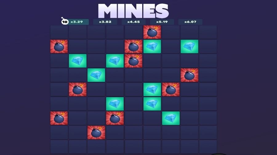 Mines Dare2win Loss Image En - partycasino-canada