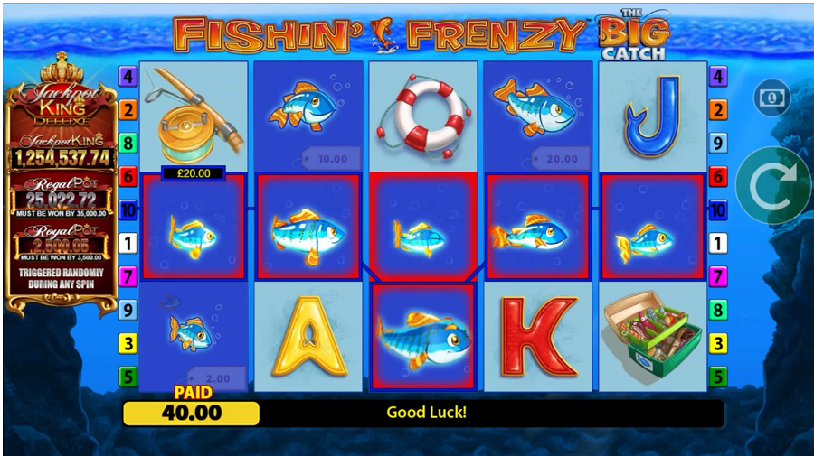 Fishin Frenzy The Big Catch Jackpot King Bonus - partycasino-canada