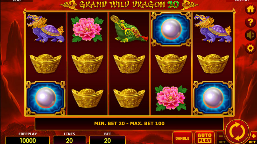 Grand Wild Dragon 20 Slot - partycasino-canada