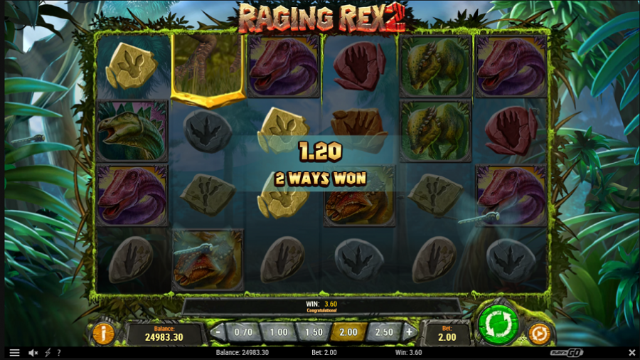 Raging Rex 2 Bonus - partycasino-canada
