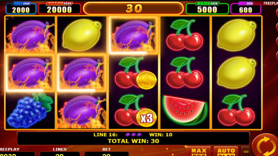 Hot Fruits 20 Cash Spins Bonus - partycasino-canada