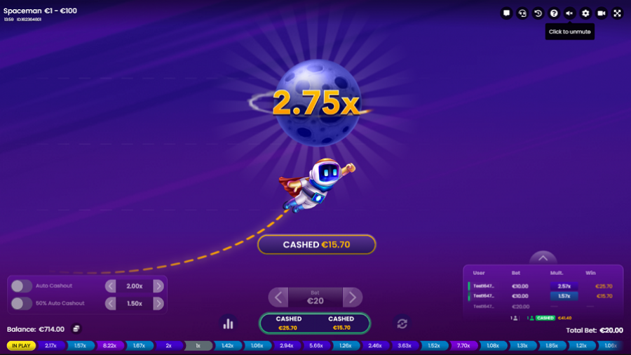 Spaceman Bonus - partycasino-canada