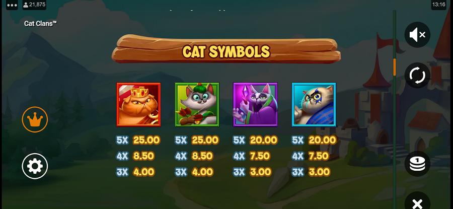 Cat Clans Feature Symbols - partycasino-canada