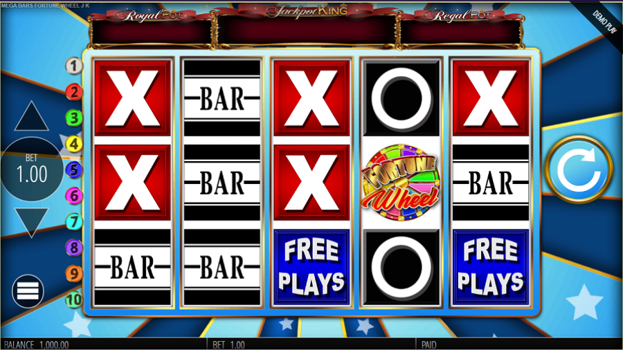 Mega Bars Fortune Wheel Jackpot King Slot - partycasino-canada