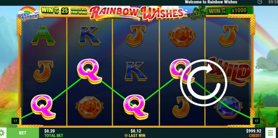 Rainbow Wishes Main - partycasino-nz