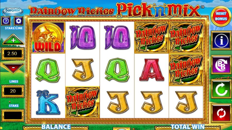 Rainbow Riches Pick N Mix Slot Eng - partycasino-nz