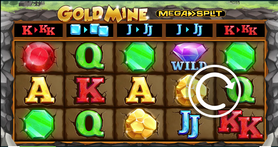 Gold Mine Megasplit Slot - partycasino-nz