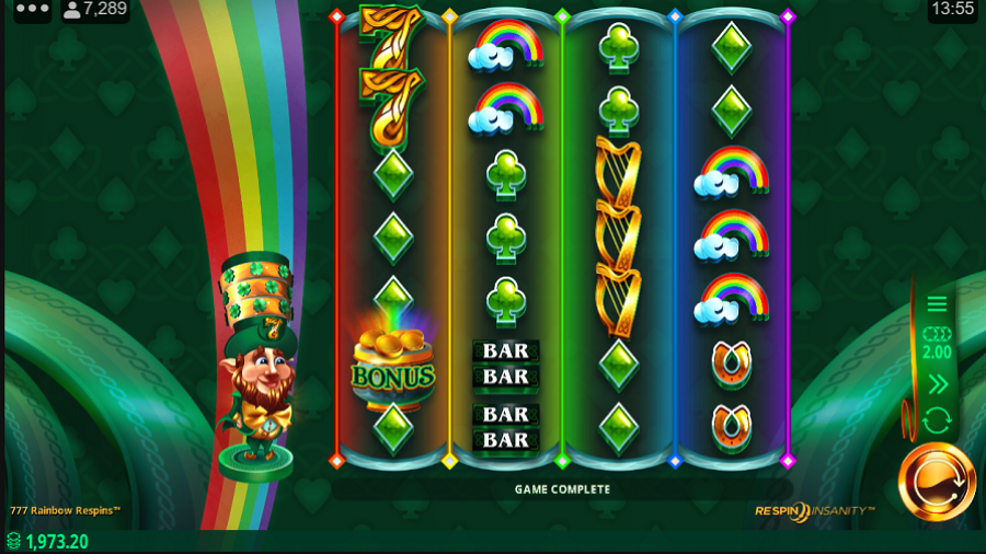 777 Rainbow Respins Slot - partycasino-nz