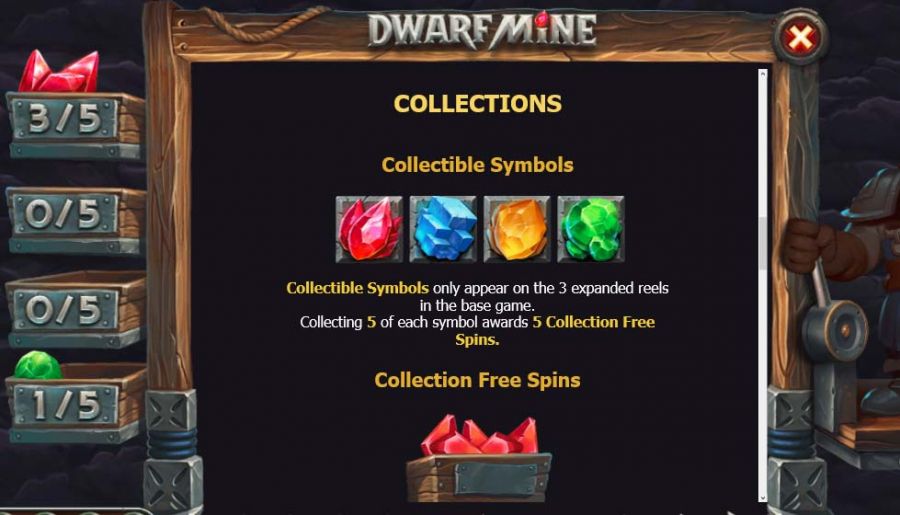 Dwarf Mine Featured Symbols - partycasino