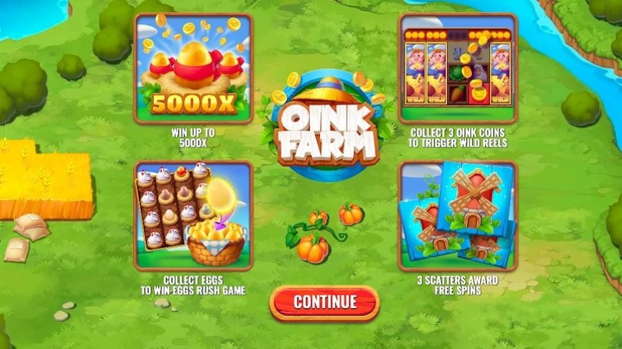 Oink Farm Feature Symbols - partycasino