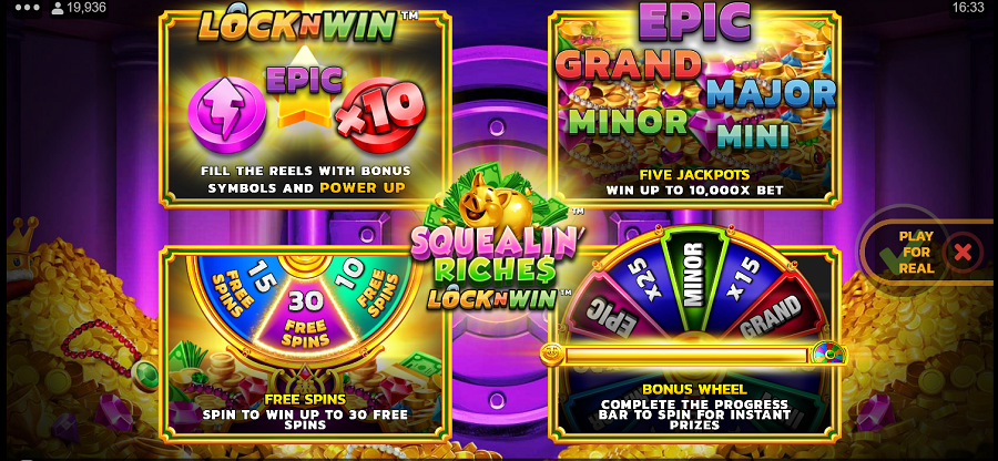 Squealin Riches Slot - partycasino