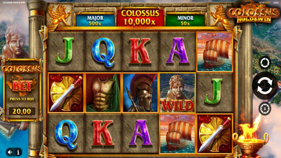 Colossus Hold And Win Slot - partycasino