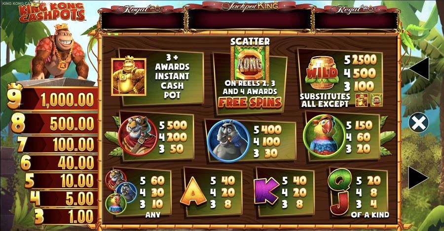 King Kong Cashpots Jackpot King Featured Symbol - partycasino