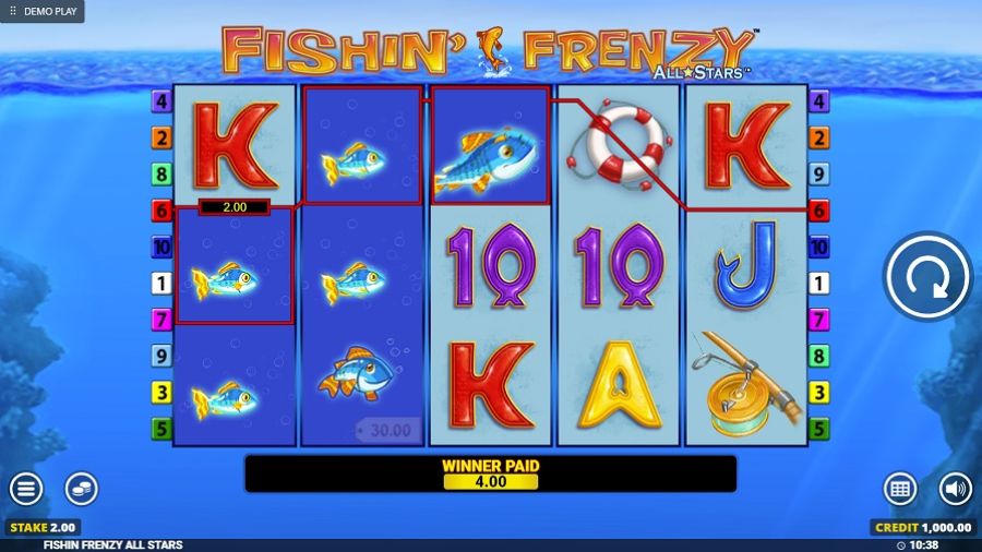 Fishin Frenzy All Stars Bonus Eng - partycasino