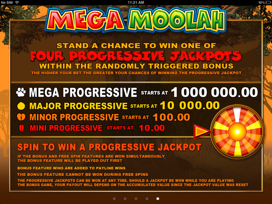Mega Moolah 4 Jackpots - partycasino