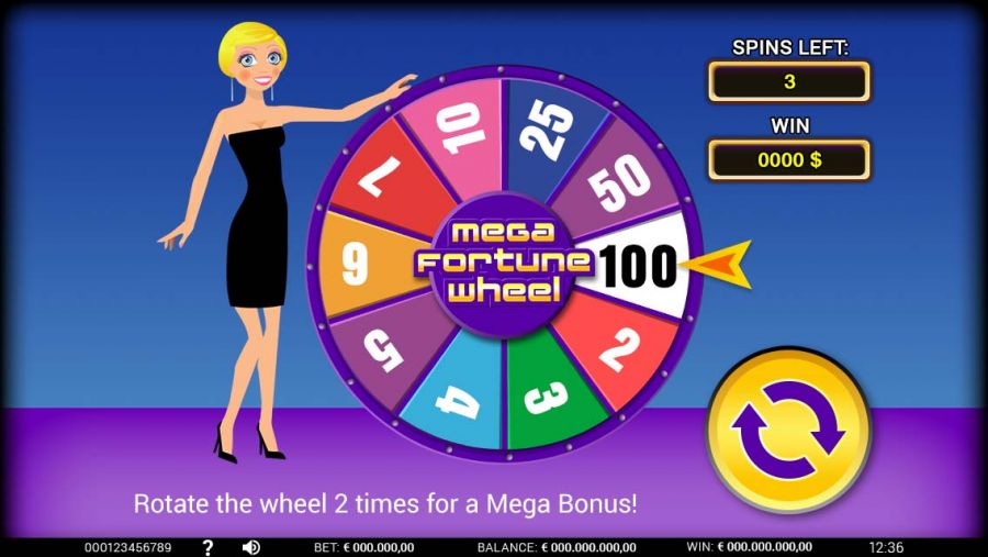 Mega Fortune Wheel Bonus Game - partycasino