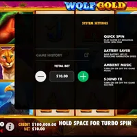 Wolf Gold Power Jackpot Bet - partycasino