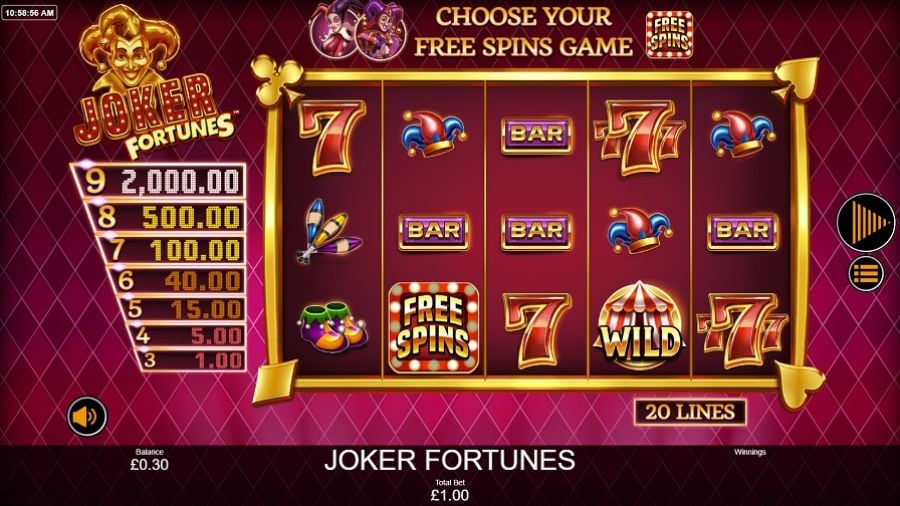 Joker Fortunes Slot Eng - partycasino