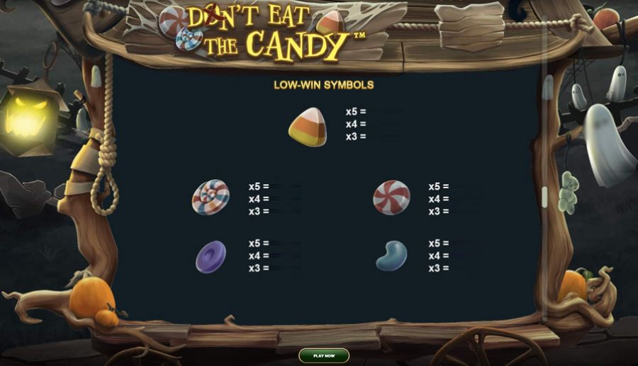 Dont Eat The Candy Symbols - partycasino