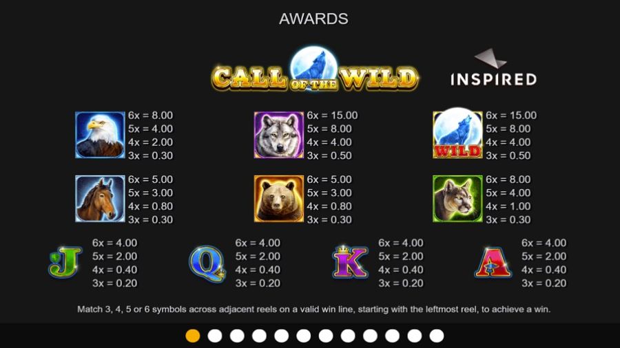 Call Of The Wild Feature Symbols Eng - partycasino