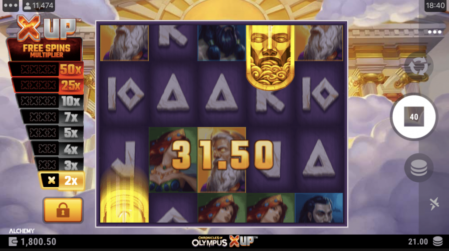 Chronicles Of Olympus X Up Big Win - partycasino