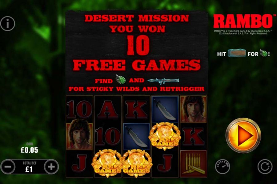 Rambo Bonus - partycasino