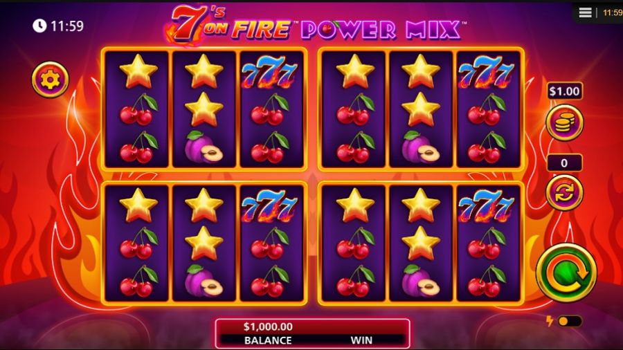 7s On Fire Power Mix Slot En - partycasino