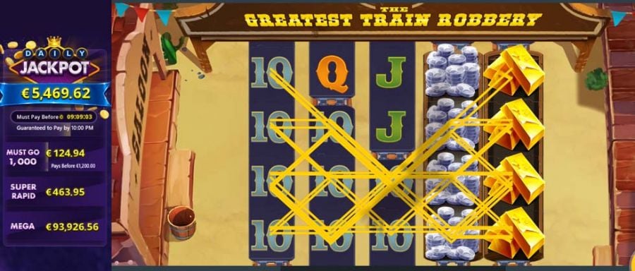 The Greatest Train Robbery Win - partycasino