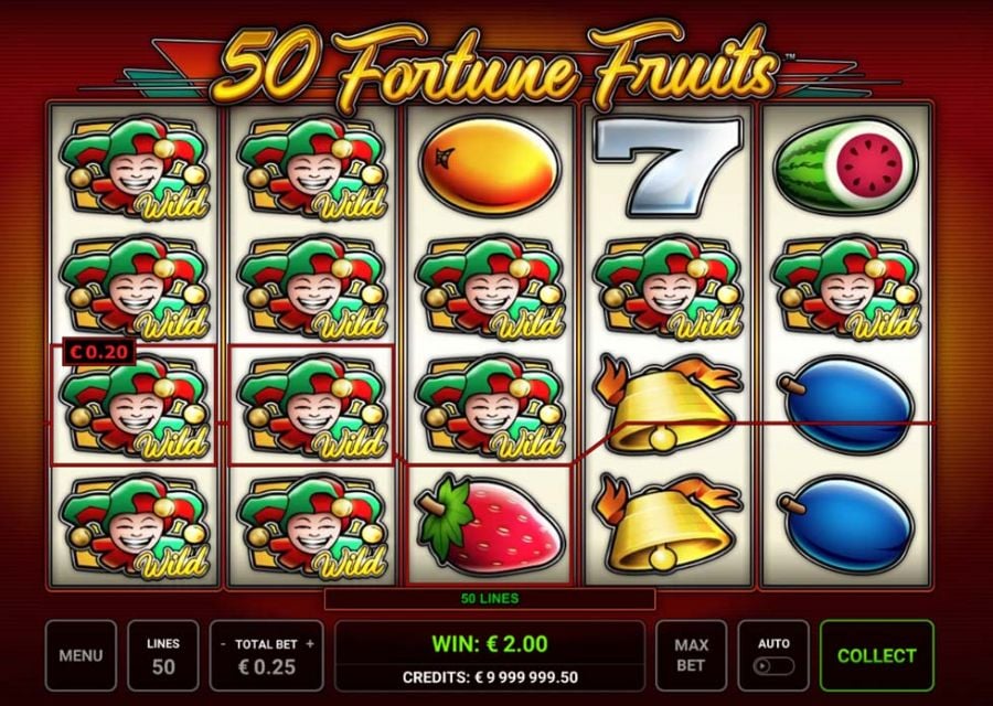 50 Fortune Fruits Win - partycasino