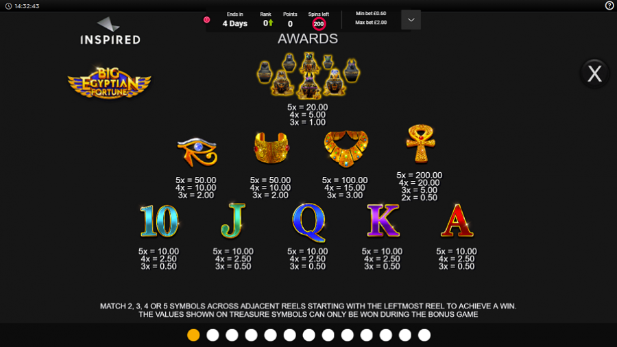 Big Egyptian Fortune Feature Symbols Eng - partycasino
