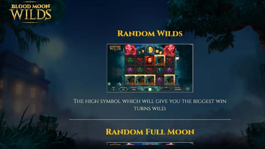 Blood Moon Wilds Feature Symbols - partycasino