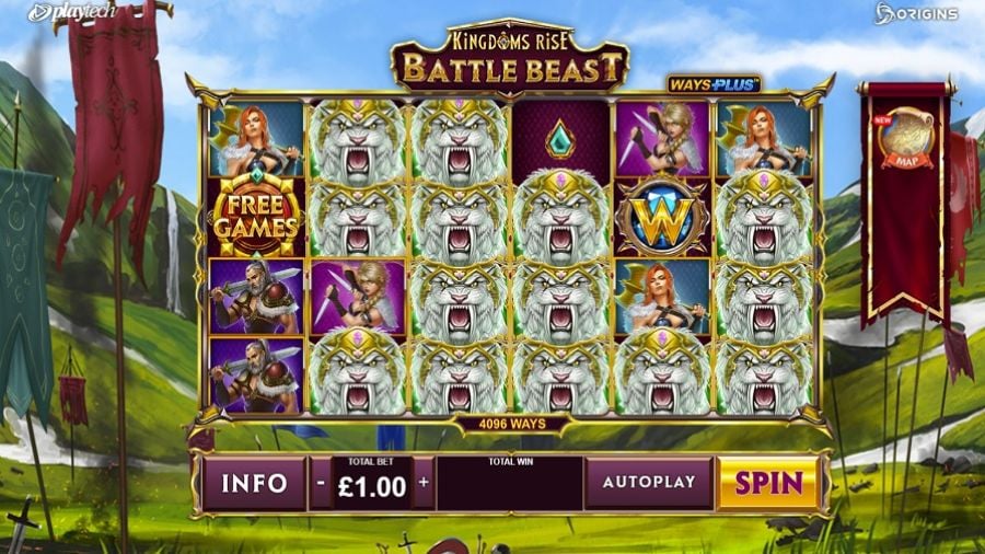 Kingdoms Rise Battle Beast Slot Eng - partycasino