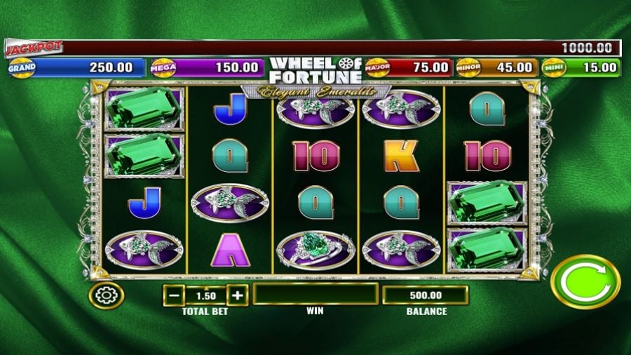 Wheel Of Fortune Elegant Emeralds Slot Eng - partycasino