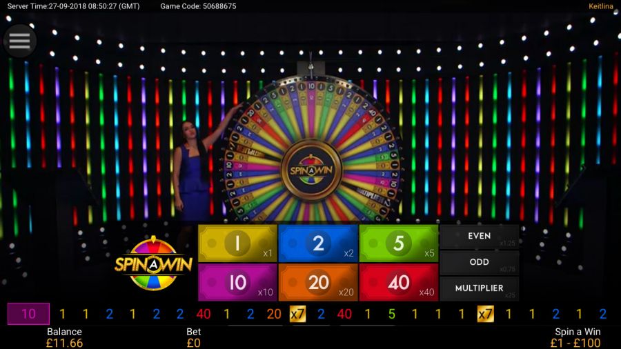 Spin A Win Live - partycasino