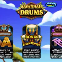 Savannah Drums Slot - partycasino