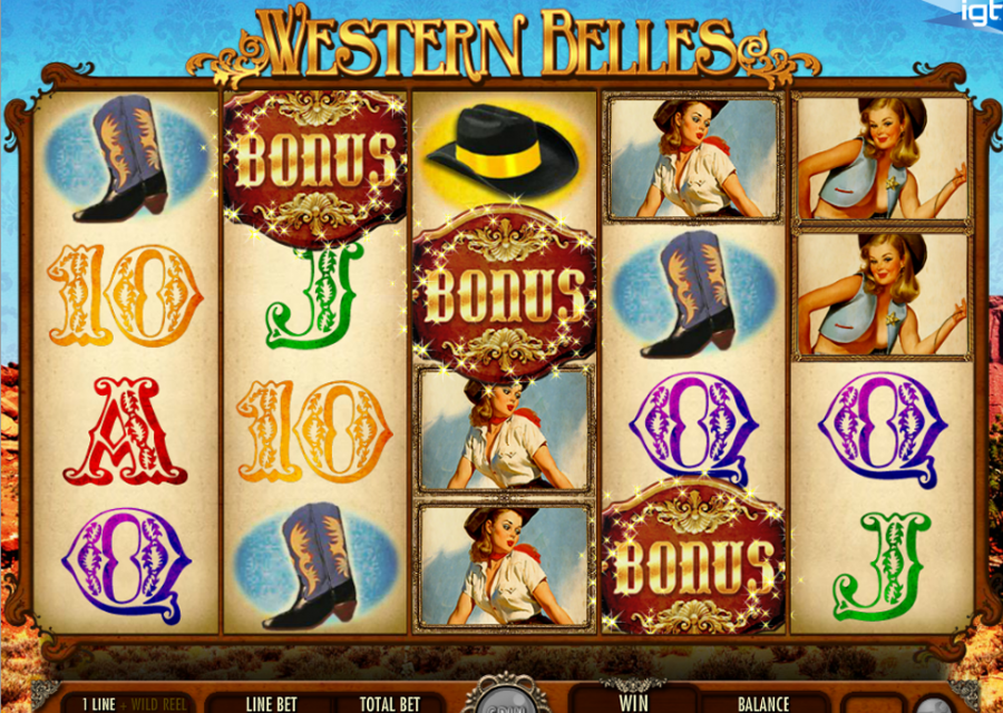 Western Belles Bonus - partycasino