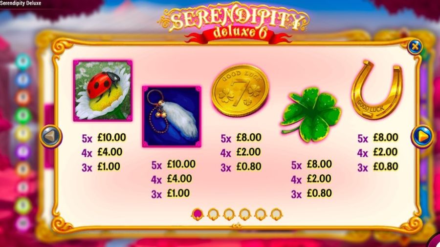 Serendipity Deluxe 6 Feature Symbols  - partycasino