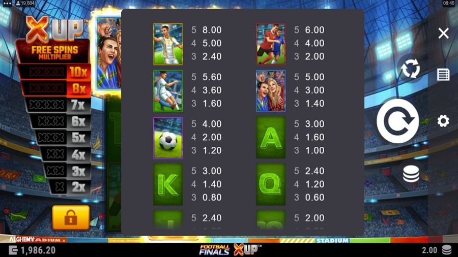 Football Finals X Up Feature Symbols Eng - partycasino