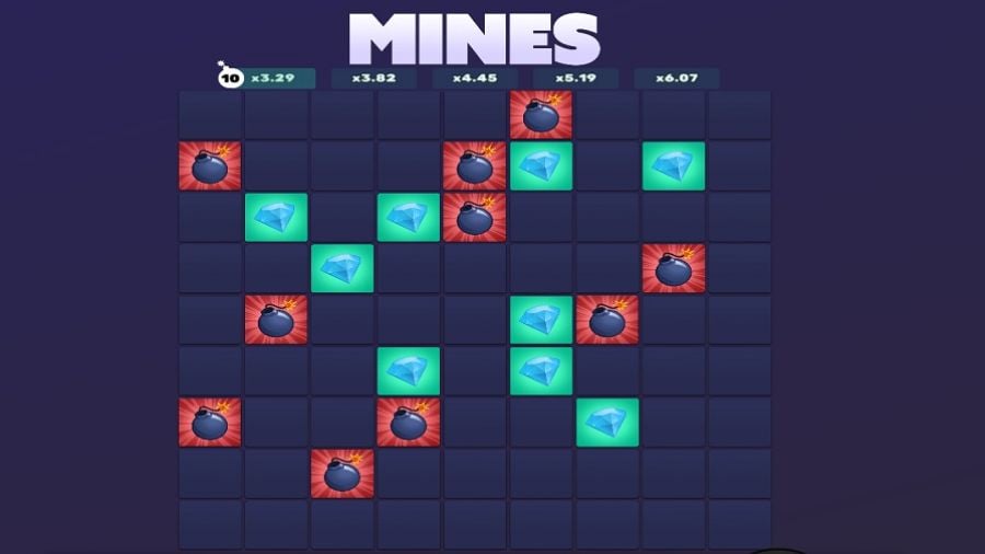 Mines Dare2win Loss Image En - partycasino