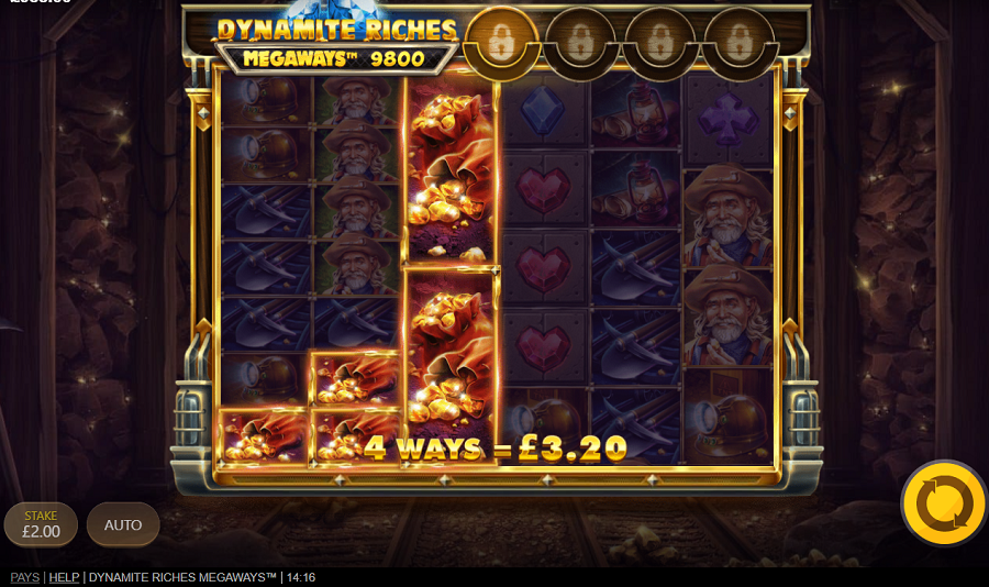 Dynamite Riches Megaways Bonus - partycasino