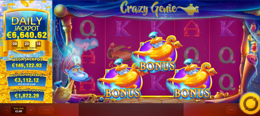 Crazy Genie Bonus - partycasino